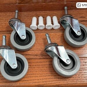Brand New RILIDRI Heavy Duty Casters Wheel 3” Set of 4 (Replacemt… )